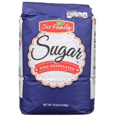 Our Family Sugar White Granulated 10lbs