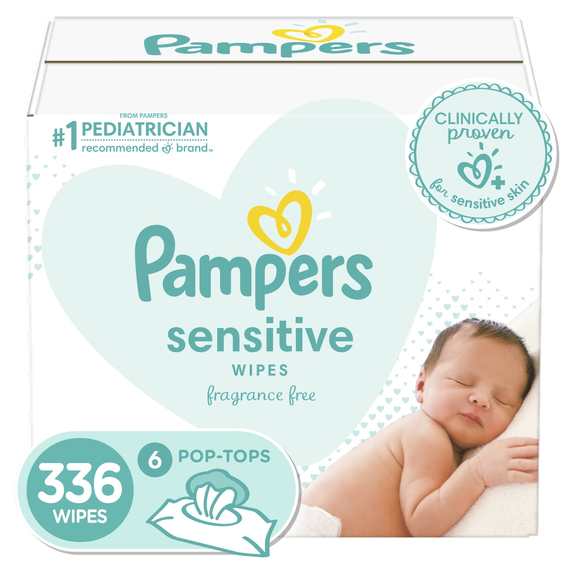 Pampers  Baby Wipes Sensitive 336ct
