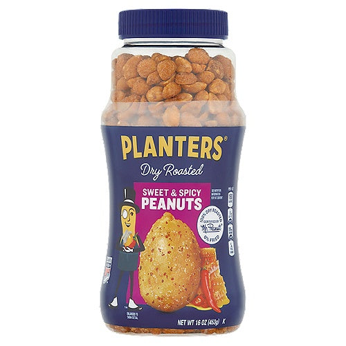 Planters Dry Roasted Sweet & Spicy Peanuts 16oz