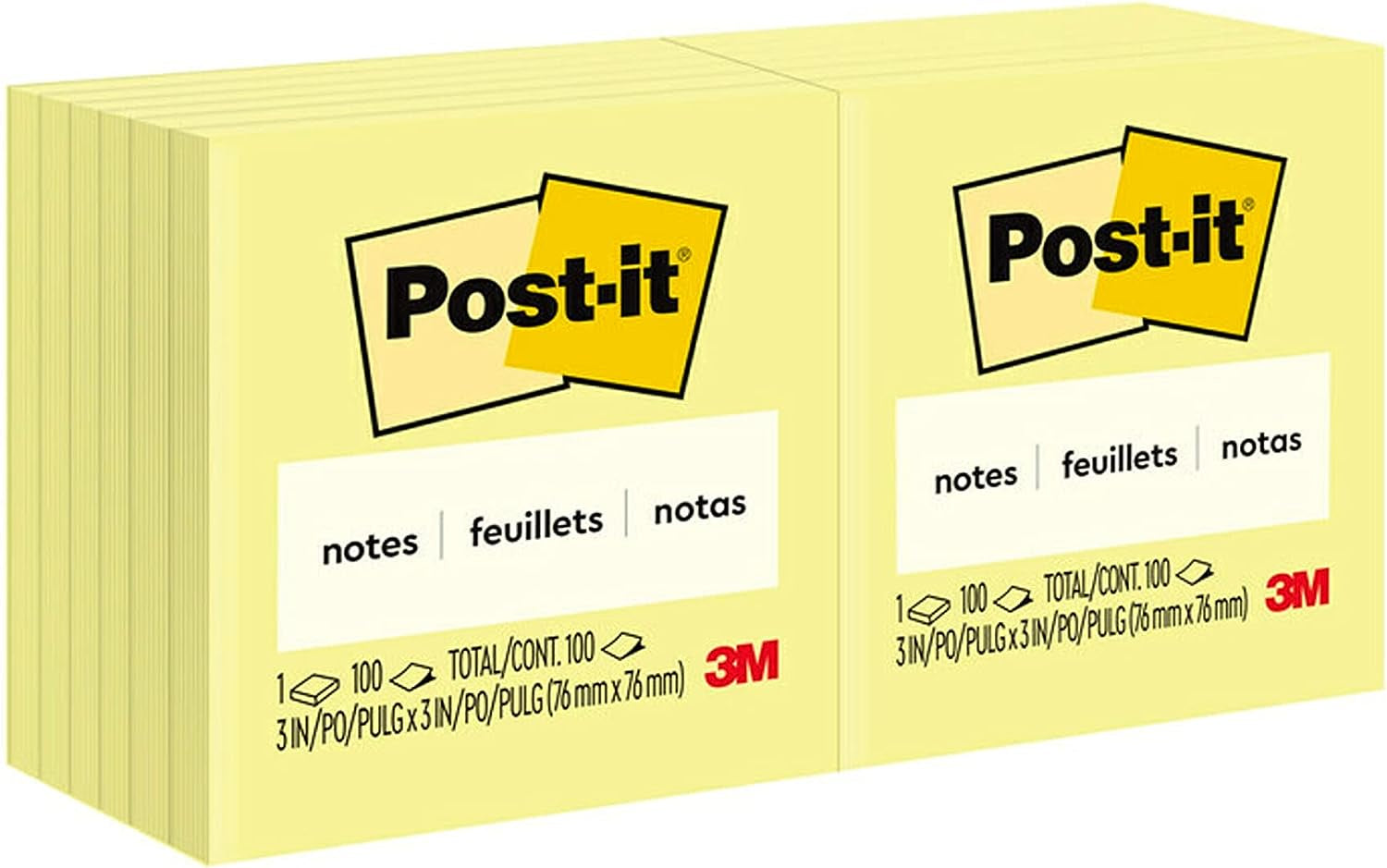 Post it Note 12 pack 3 x 3