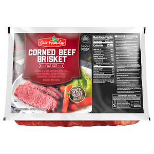 Our Family Corned Beef Brisket Flats $8.19/lb