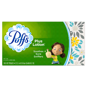 Puffs Plus Lotion Tissues Single Box