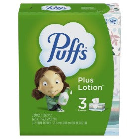 Puffs plus lotion Kleenex - 3 pack