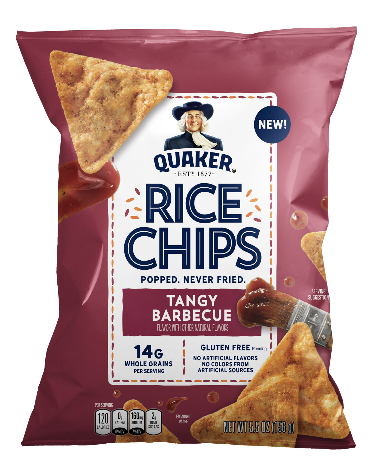 Quaker Rice Chips Tangy BBQ 5.5 oz