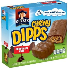 Quaker Chocolate Chip Dipps Granola Bars 6ct