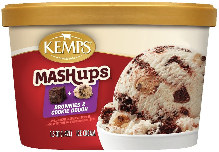 Kemps Mashup Brownies & Cookie Dough 1.5qt
