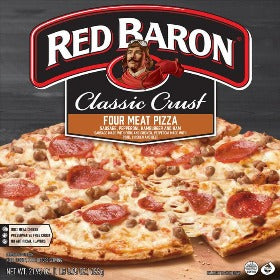 Red Baron Classic Crust Four Meat Pizza