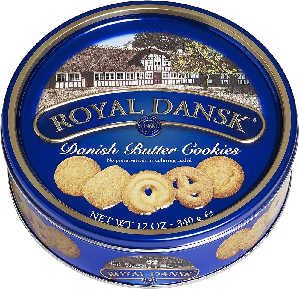 Royal Dansk Danish Butter Cookies Tin 12oz