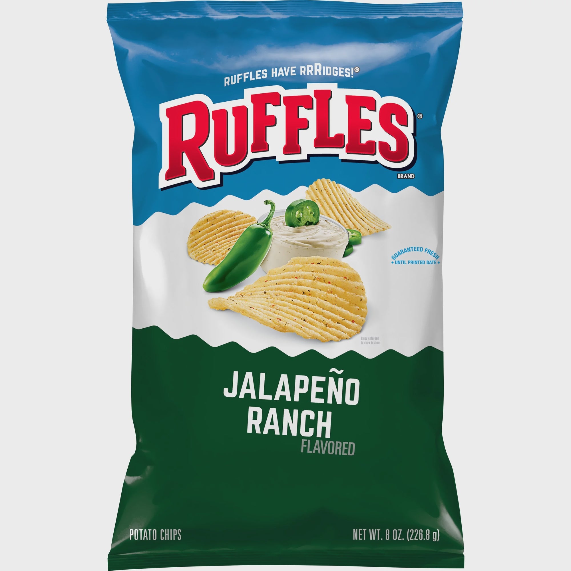 Ruffles Jalapeno Ranch Potato Chips 8 oz.