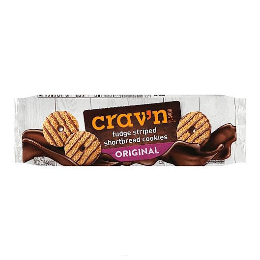 Crav'n Fudge Striped Shortbread Cookies 11.5oz