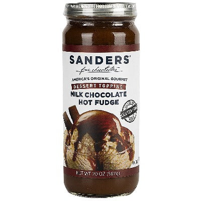 Sanders Milk Chocolate Hot Fudge Dessert Topping 20oz