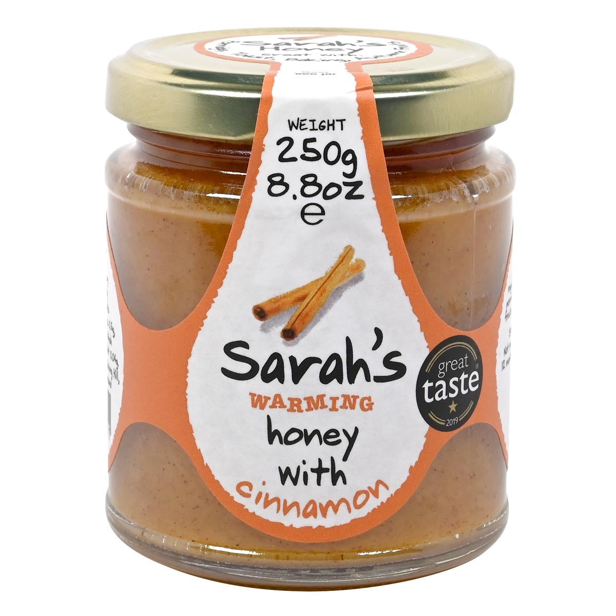 Sarah's Warming honey With Cinnamon 8.8oz.