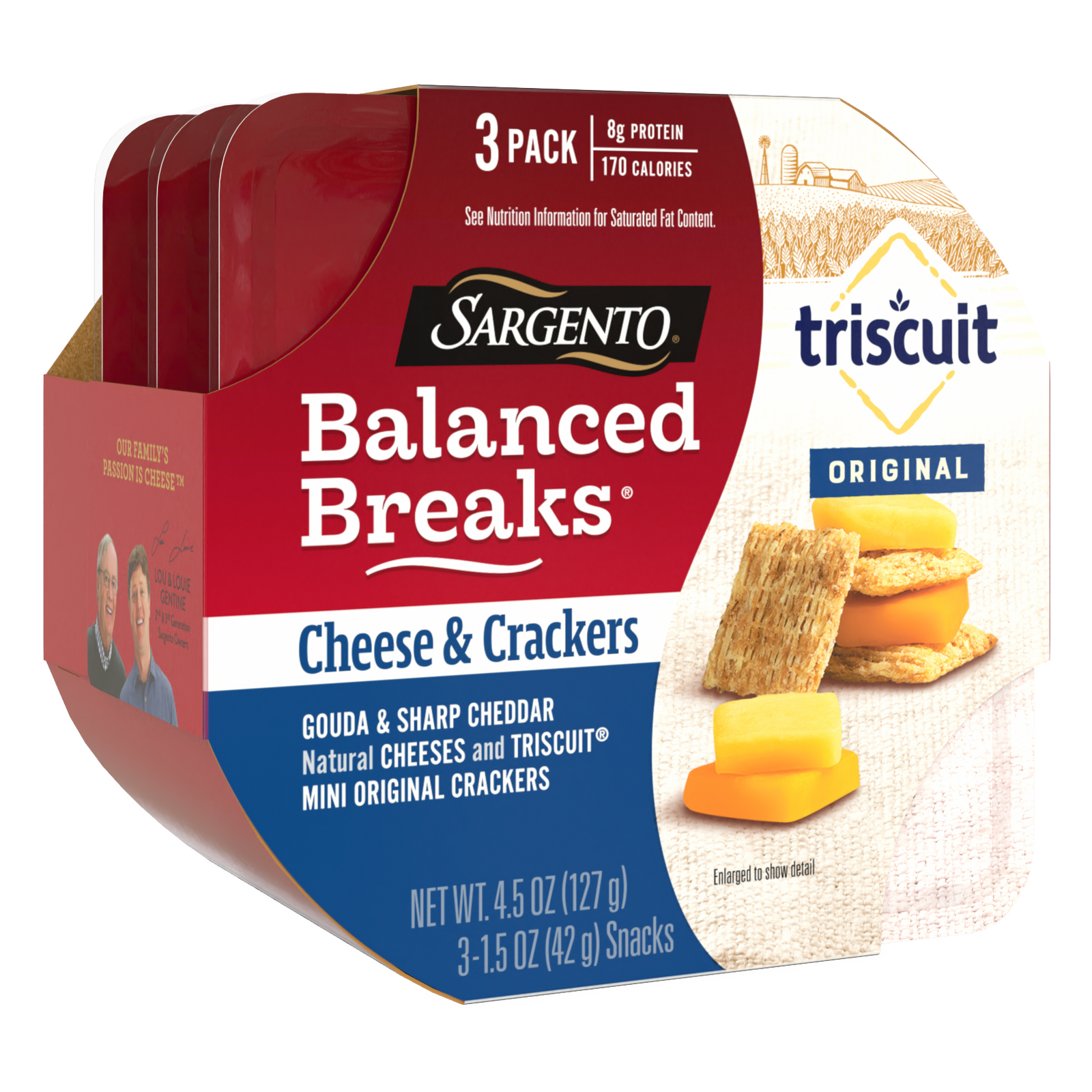 Sargento Balanced Breaks Sharp Cheese & Triscuits 3pk
