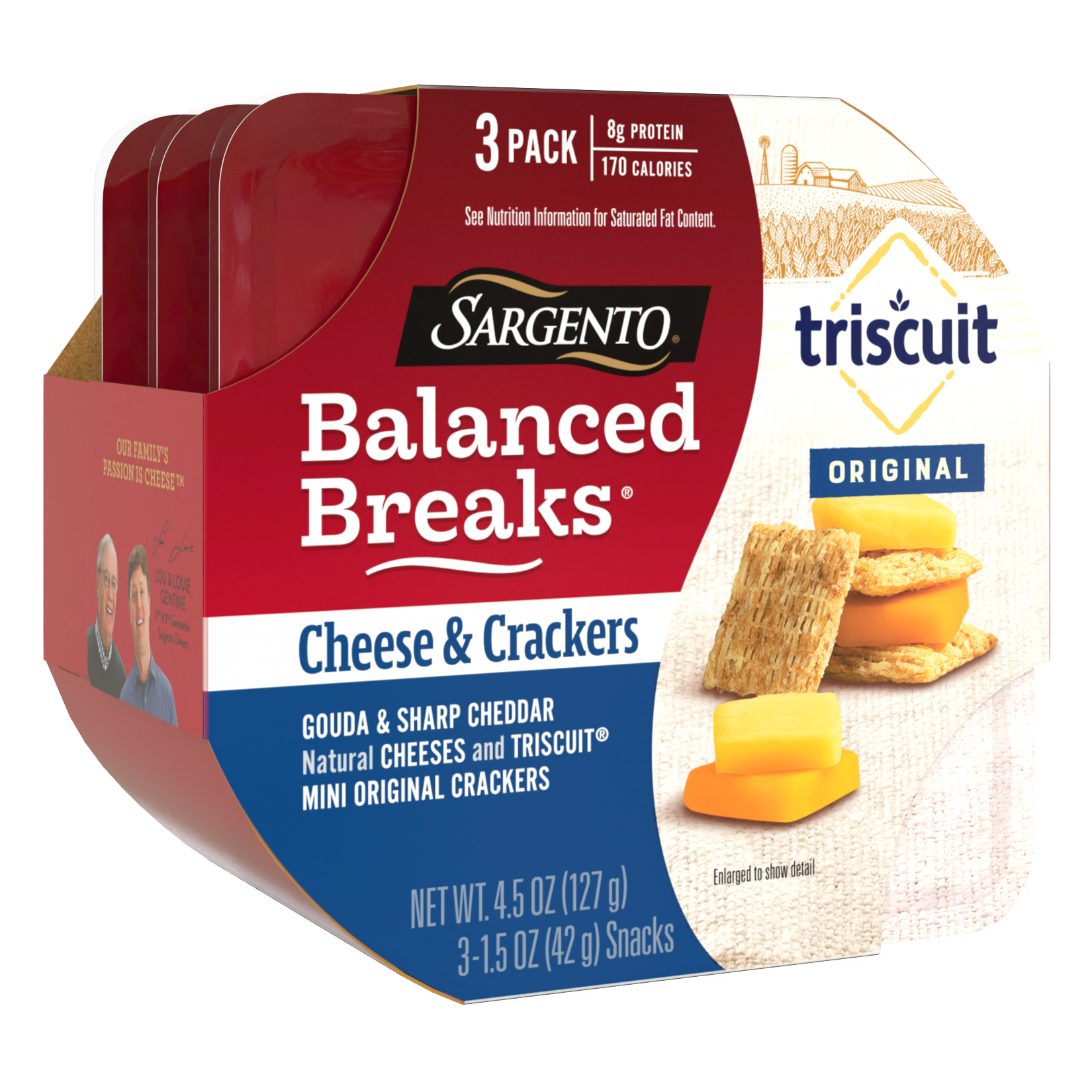 Sargento Balanced Breaks Sharp Cheese & Triscuits 3pk