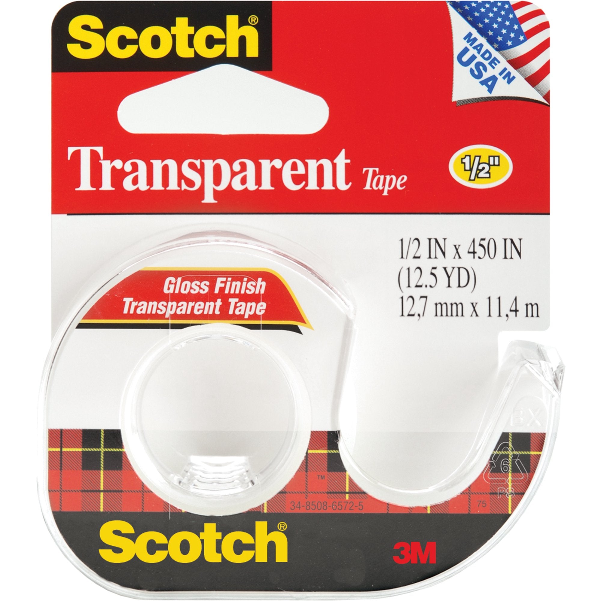 Scotch Transparent Tape .5x450