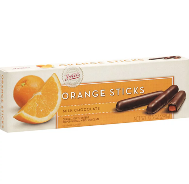 Sweet's Milk Chocolate Orange Sticks 10.5oz