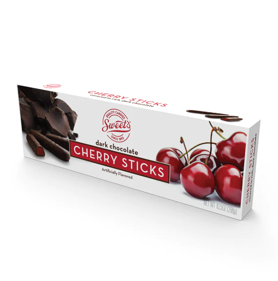 Sweet's Dark Chocolate Cherry Sticks 10.5oz