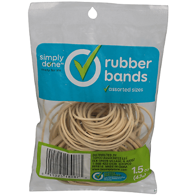 Simply Done Natural Rubber Bands 1.5oz