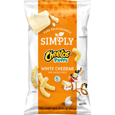 Simply Cheetos Puffs White Cheddar 8oz