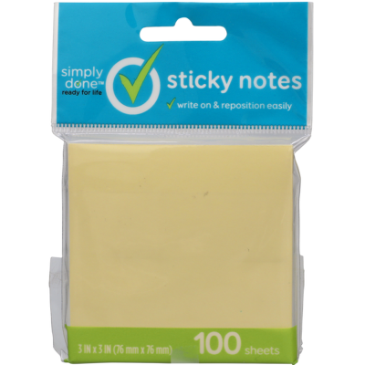Simply Done Sticky Notes 100sheets