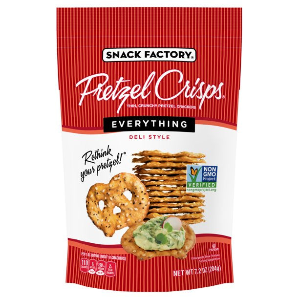 Snack Factory Pretzel Crisps Everything 7.2oz