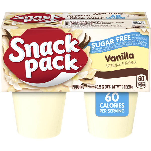Snack Pack Sugar Free Vanilla Pudding 4pk