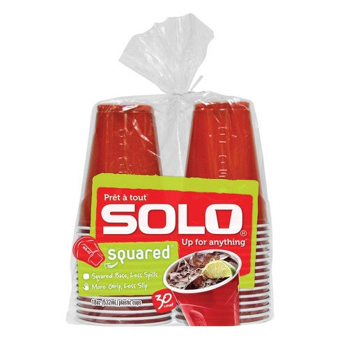 Solo Grip Plastic Party Cup 30ct