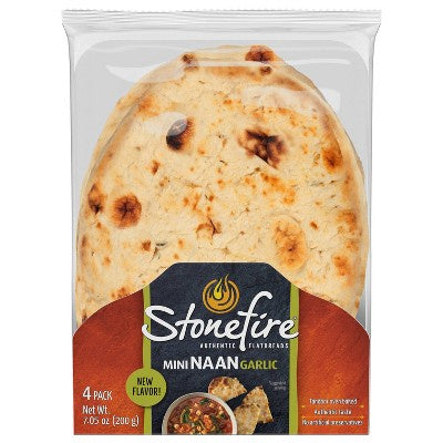 Stonefire Mini Garlic Naan Bread 4ct