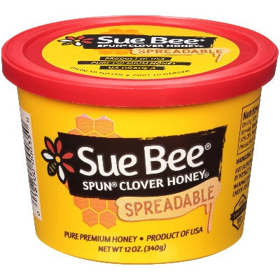 Sue Bee Spun Clover Spreadable Honey 12oz
