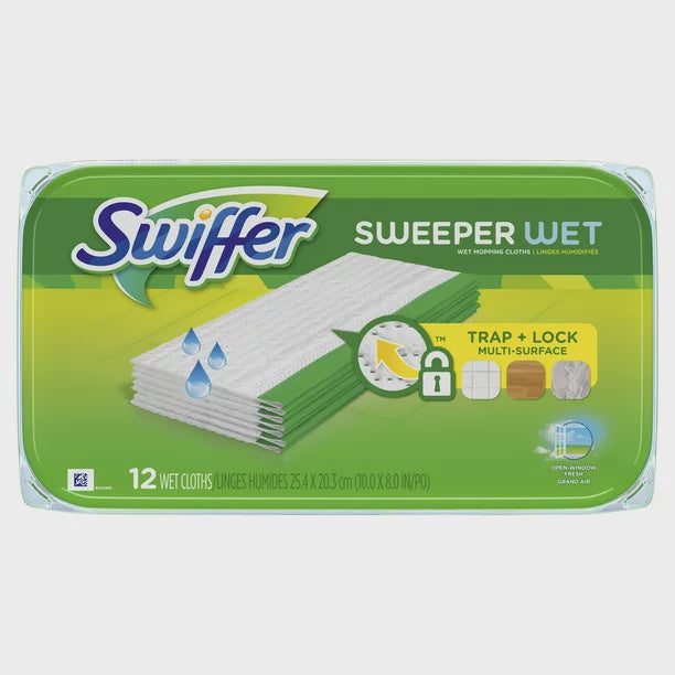 Swiffer Sweeper Wet Mopping Cloths Fresh Scent 12ct