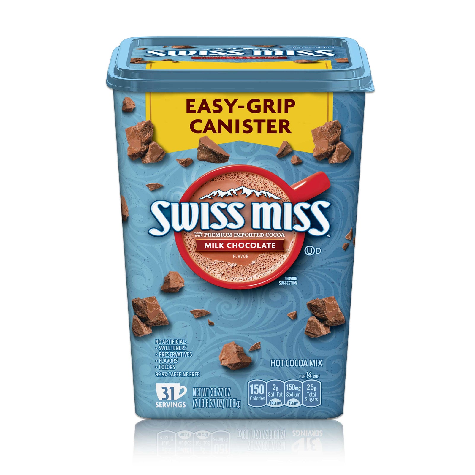 Swiss Miss Hot Cocoa Square Canister 38.27oz