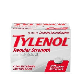 Tylenol Reg.Strength 325mg./100 tablets