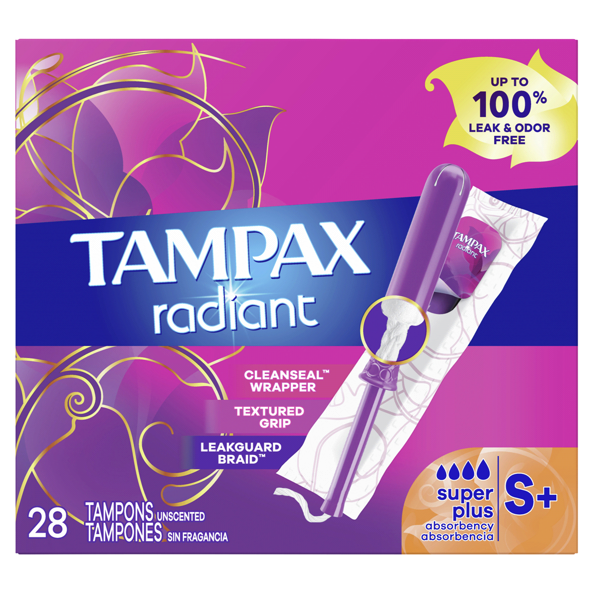 Tampax Radiant Super Plus 28ct