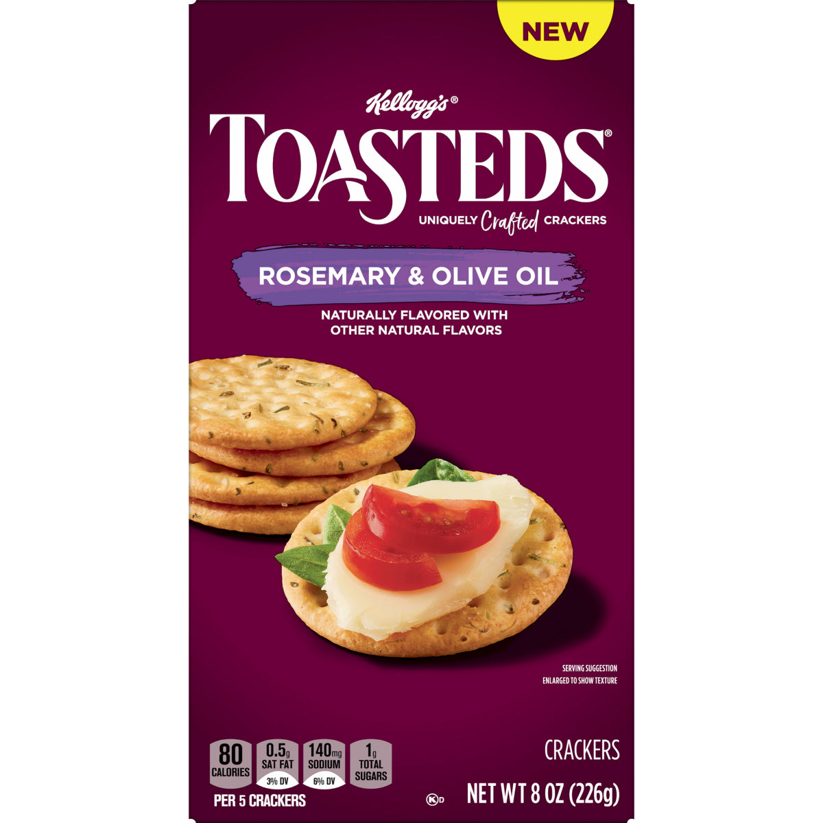 Toasteds Rosemary & Olive Oil Crackers 8oz
