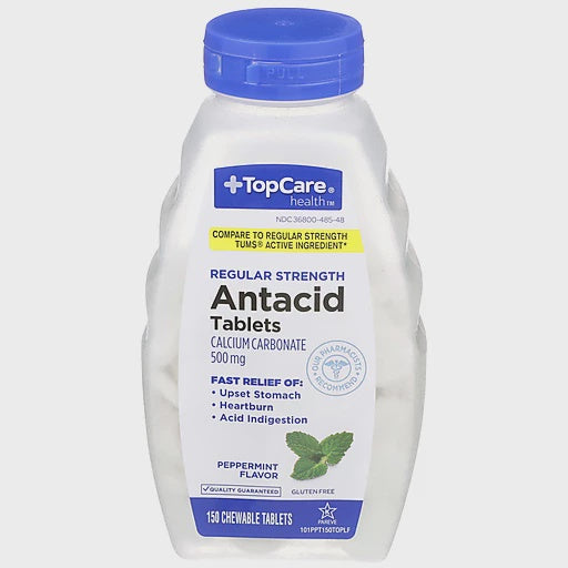 Top Care Antacid Peppermint Tablets 150ct