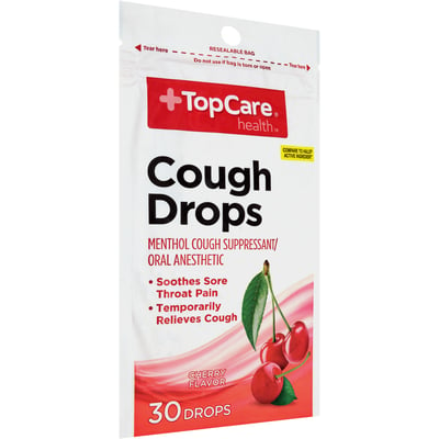 Top Care Cherry Cough Drops 30ct