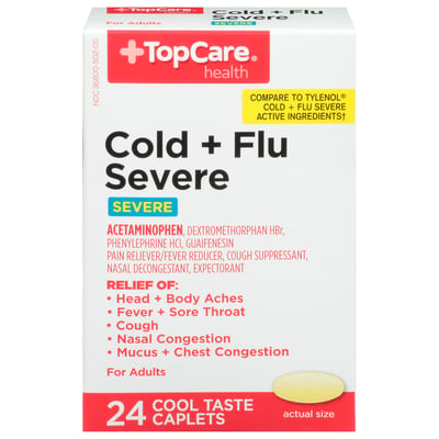 Top Care Cold & Flu Severe Caps 24ct