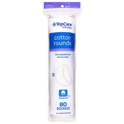 Top Care Cotton Rounds 80ct