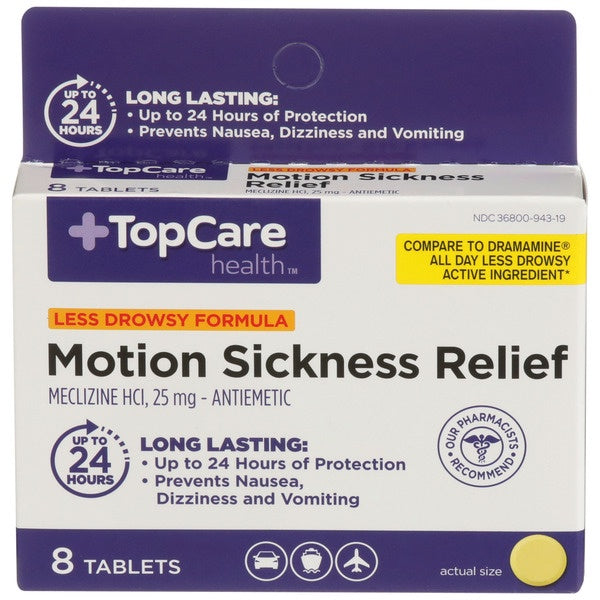 Top Care Motion Sickness Tablets 8ct
