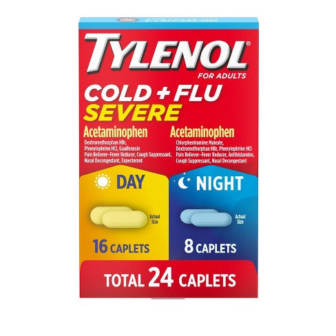 Tylenol Cold & Flu Day/Night Capsules 24ct