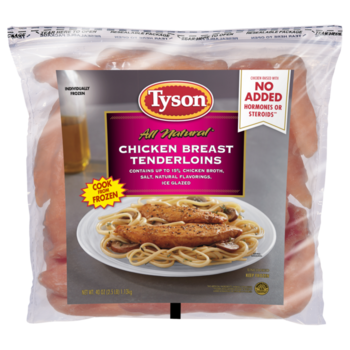 Tyson Chicken Tenderloins IQF 2.5lb Bag