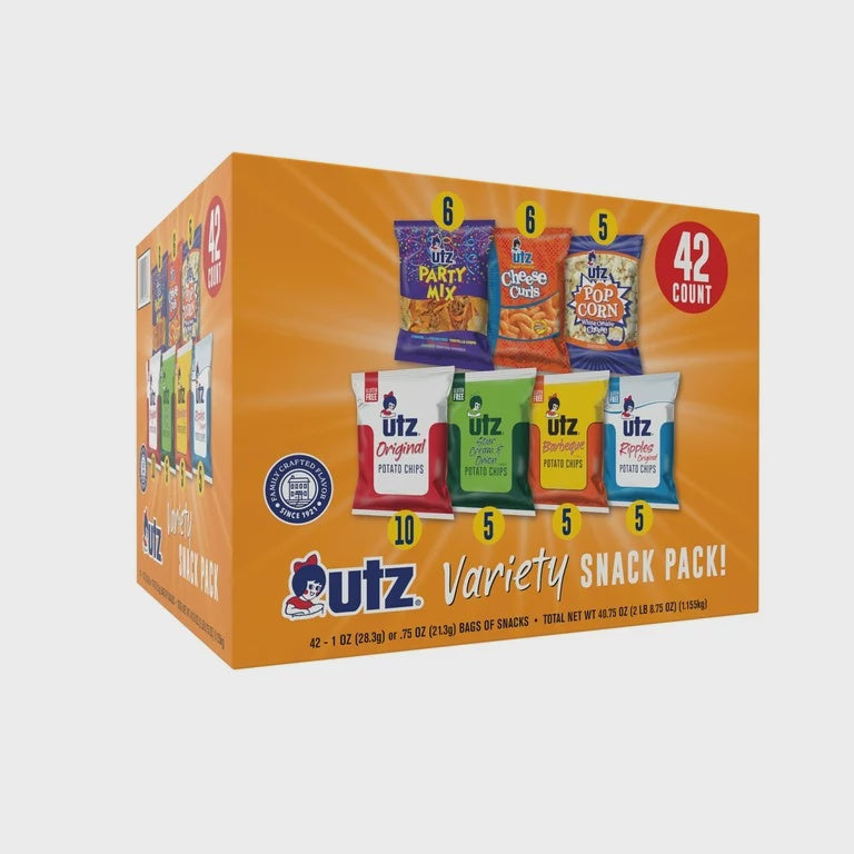 Utz Variety Snack Pack 42 snacks