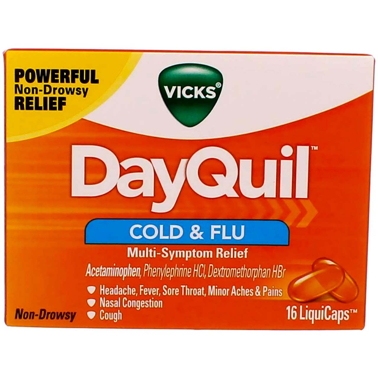 Vick's Dayquil Cold & Flu Liquicaps 16ct