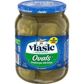 Vlasic Ovals Hamburger Dill Chips