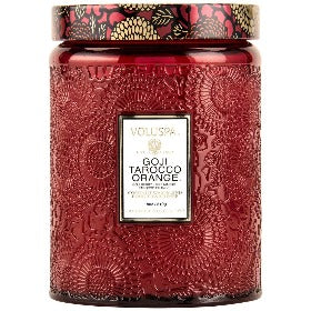 Voluspa Candle Lge Jar Goji Tarocco Orange