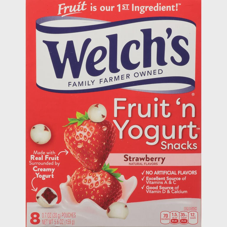 Welch's Fruit 'n Yogurt Strawberry Fruit Snacks 8pk