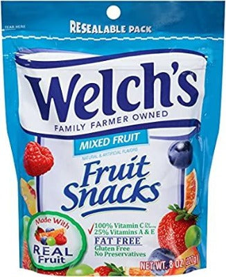 Welch's Mixed Fruit Snack 8 oz bag