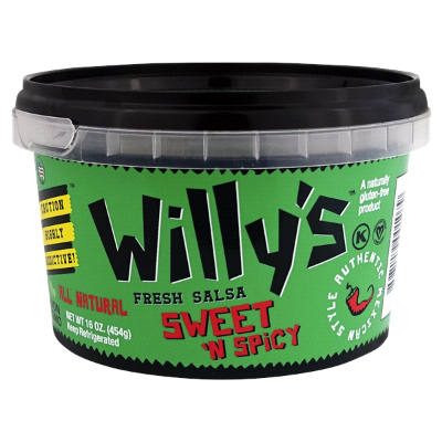 Willy's Sweet & Spicy Fresh Salsa 16oz