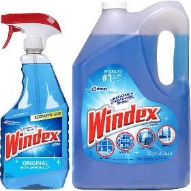 Windex Cleaner 1 gal refill jug with 32 oz. bottle