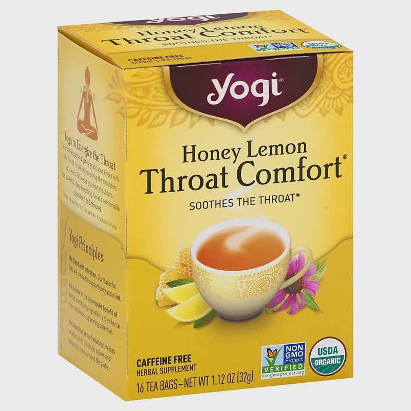 Yogi Honey Lemon Throat Comfort Tea 16ct